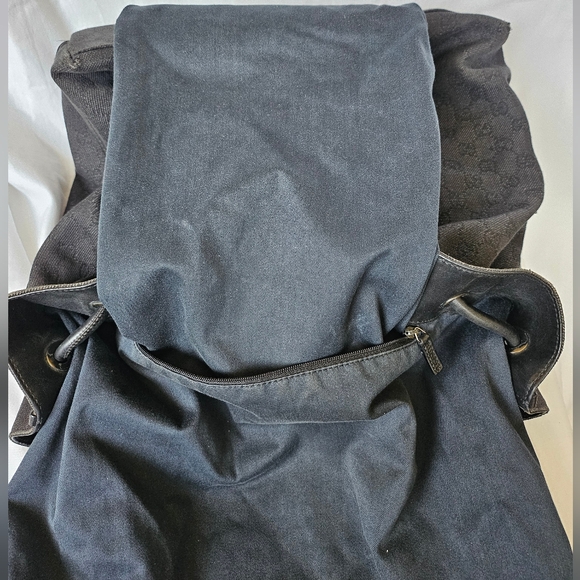 GUCCI tote black denim interlocking G Vintage - Picture 11 of 15